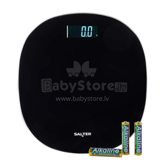 Salter SA00709BFEU12 Round Electronic Scale, Black