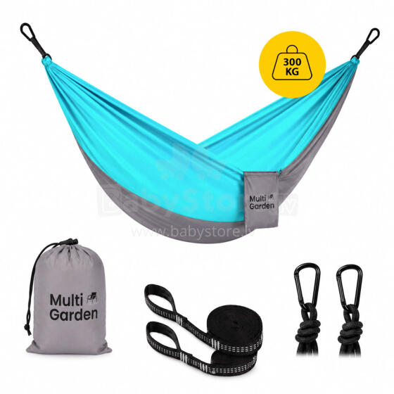 Single Garden Hammock 290x140 cm up to 300 kg with Carry Bag MultiGarden