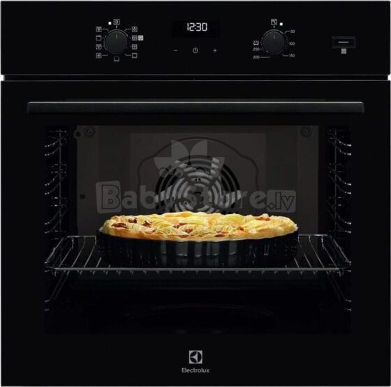 Electrolux 600 SteamBake cepeškrāsns, iebūv., 72l, melna