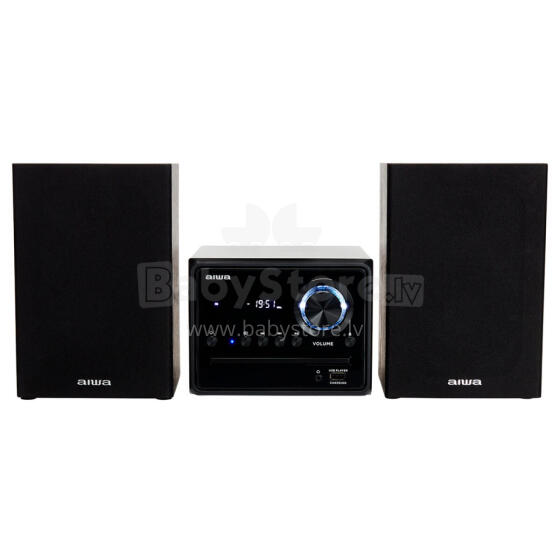 AIWA mikro mūzikas sistēma ar Bluetooth, melna
