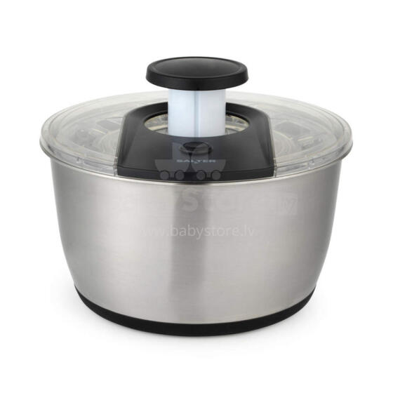 Salter BW14097 Salad Spinner 6L, Silver