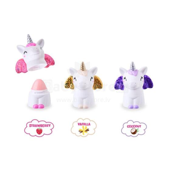 Rainbow Power - Glitter Lip Balm Unicorn 3g, 3 assorted