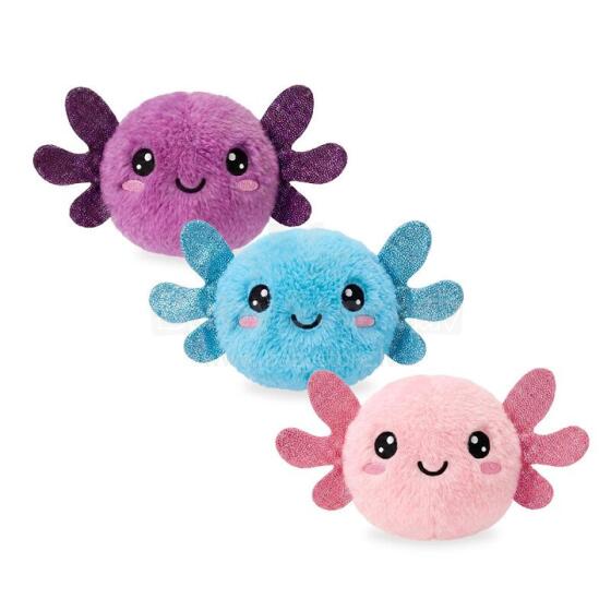 Plush High-Bounce Axolotl Ball Ø 7cm, 3 assorted