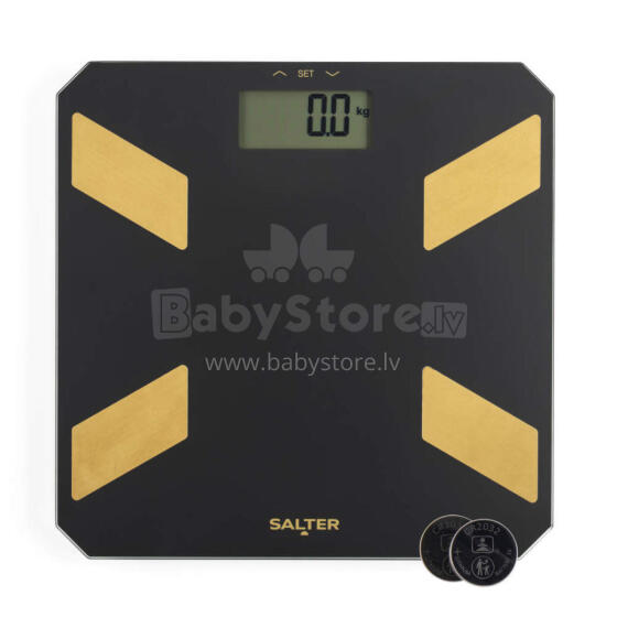 Salter SA00601BGCFEU12 Glass Analyser Scale, Black