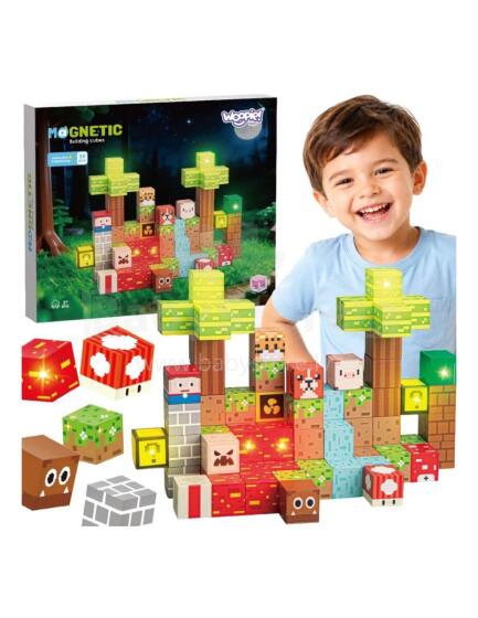 WOOPIE Magnetic Construction Blocks Forest 75 pcs