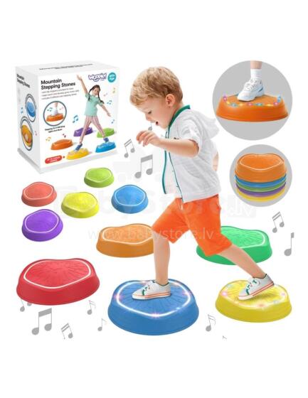 WOOPIE Interactive Balancing Stones with Sound and Light 5 pcs