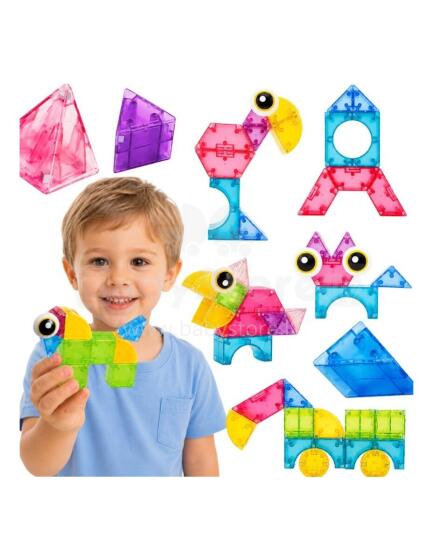 WOOPIE Magnetic Blocks 21pcs M Block Creative Educational 3D Gift