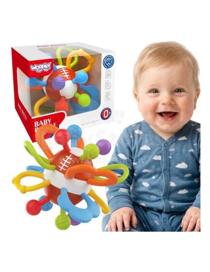 WOOPIE BABY Rattle Sensory Teether Ball for Infants Educational 0+ Soft