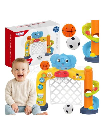 WOOPIE BABY Interactive Sports Center 2in1: Goal and Basket with Elephant