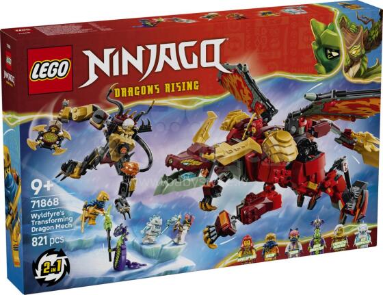 LEGO Ninjago Механический Дракон Превращения Вайлдфайра