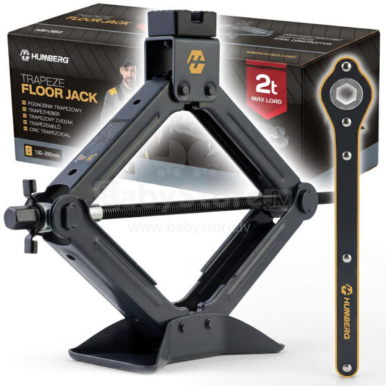 Car jack trapezoidal jack for wheel replacement 2 t Humberg HM-383