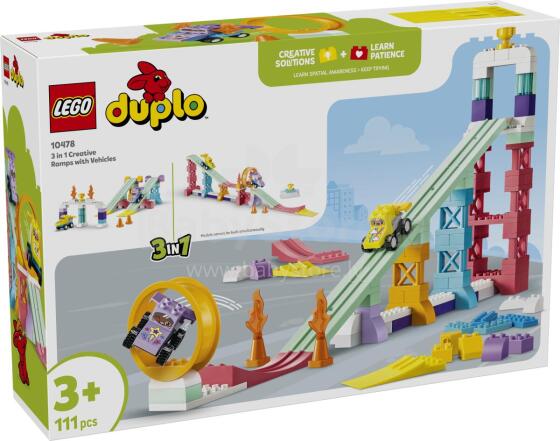 LEGO DUPLO Town 3 in 1 Creative Ramps with Vehicles