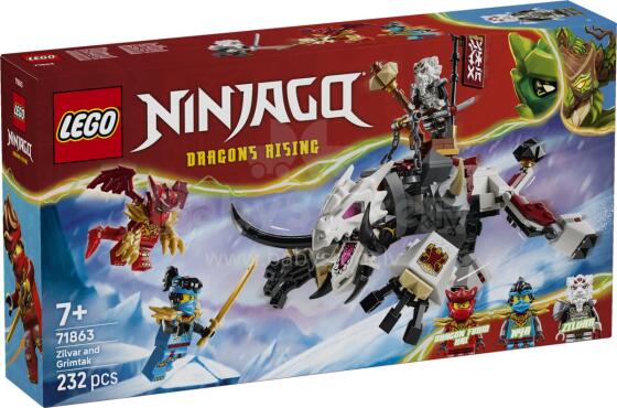 LEGO Ninjago Zilvar un Grimtak pūķa zvērs