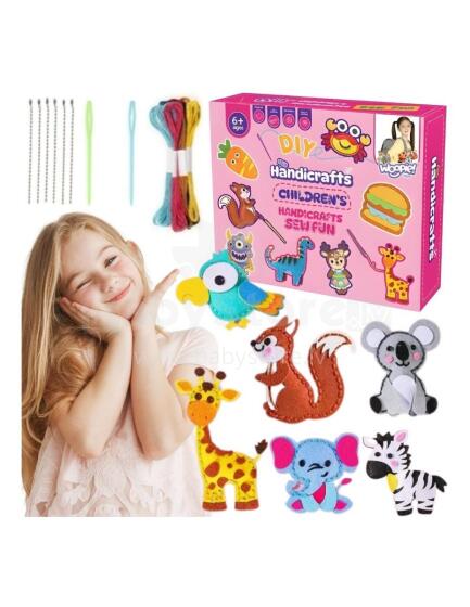 WOOPIE Sewing Set for Children Woopie DIY Felt Keychains
