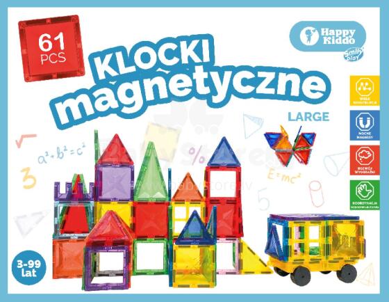 SMILY PLAY SP85382 Magnetic Blocks 61 pcs