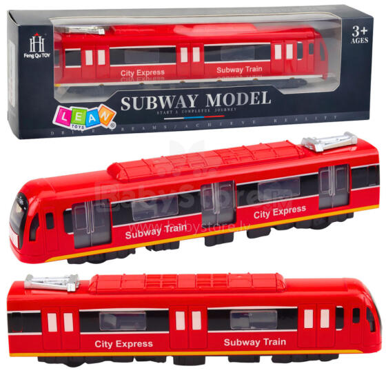 Metro Train City Express Opening Doors Lights Sounds Red