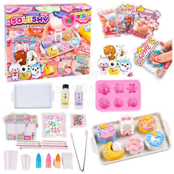 Creative Plastic Kit Creating Squishy Decorative Bunny Desserts DIY