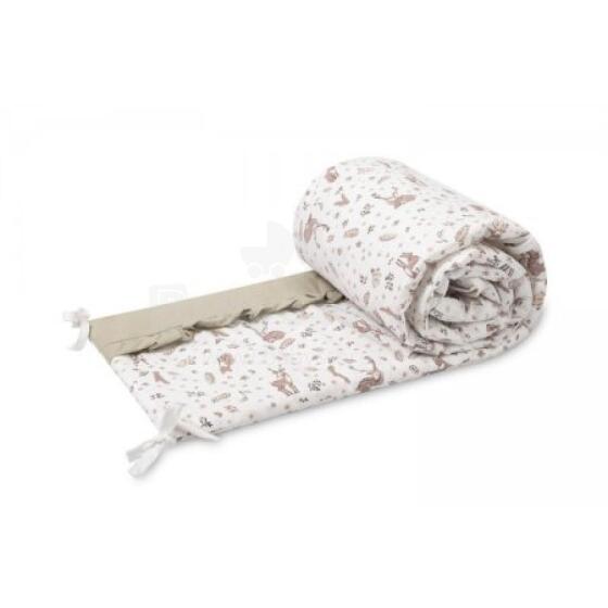 Sensillo Bumper Art.2230481 Forest Beige Crib bumper 180x30cm