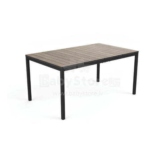 Garden table Deco Porto Nova 160 walnut/black