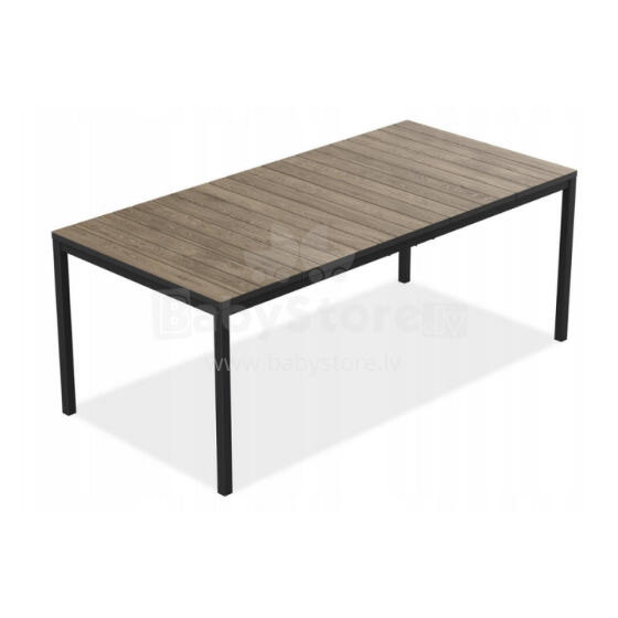 Garden table Deco Porto Nova 200 walnut/black