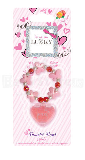 LUKKY Lip balm with accessory "Bracelet Heart"