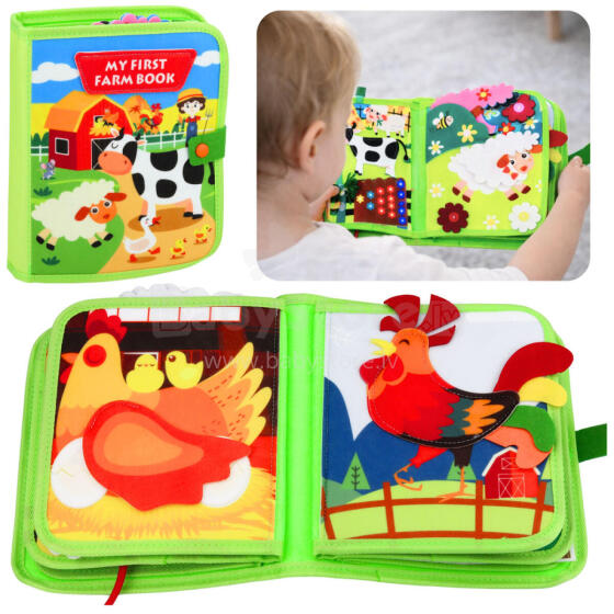 Sensory Educational Book for Children Farm 20 Activities