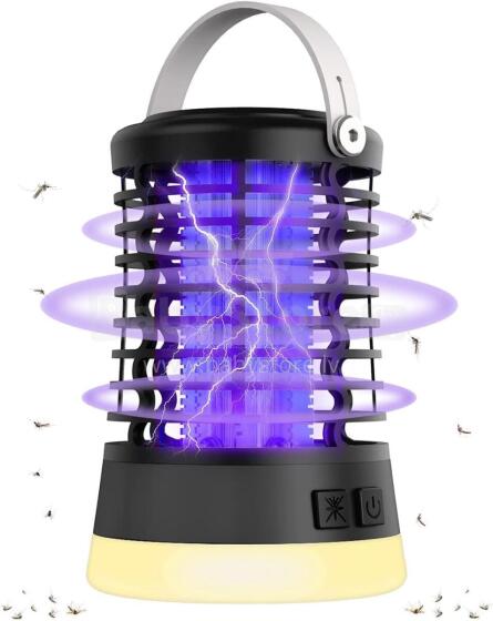 Insect Killer Electric Mosquito Art.296480 Lamp with USB-C Charge for Camping, Garden, Balcony, Bedroom, Mosquito Trap with Hanging Hook