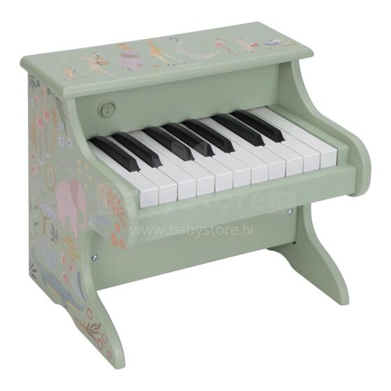 Деревянное пианино Little Dutch Safari Friends Green FSC Art.7476
