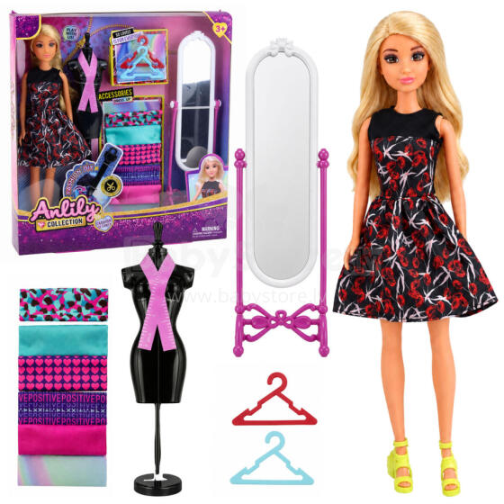 Anlily Doll Fashion Designer Clothes Mirror Mannequin Materials Accessories