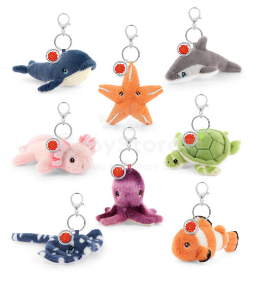Keel Toys Keeleco Bag Charm: Sealife, 12 cm - 8 designs