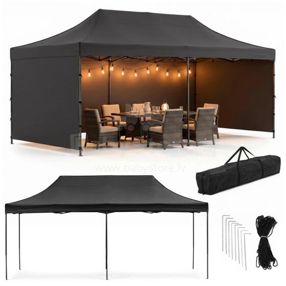 Garden Tent 3 x 6 m, Black (GP0008)