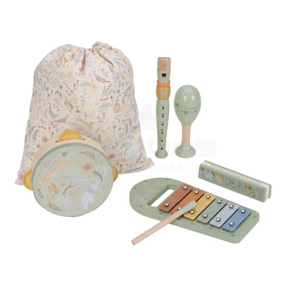 Little Dutch Music Instruments Set Safari Friends Green FSC Art.7473
