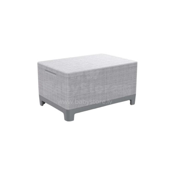 Dārza galdiņš/uzglabāšanas kaste Scandi Storage Table gaiši pelēks/tumša tērauda pelēks