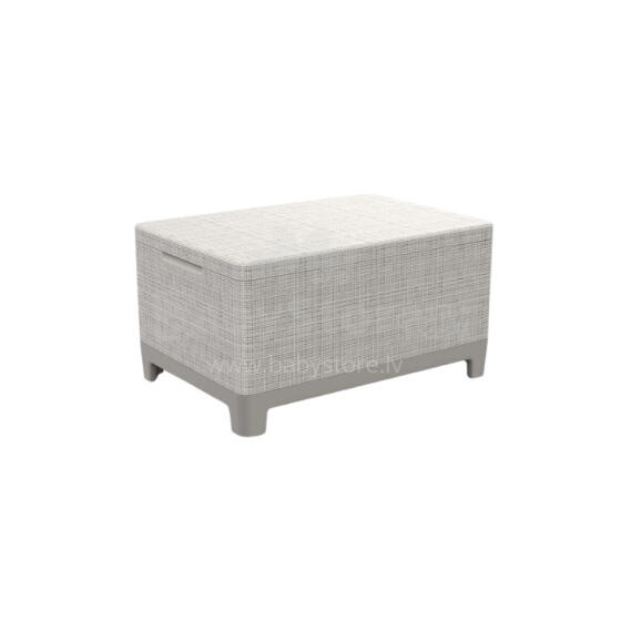 Dārza galdiņš/uzglabāšanas kaste Scandi Storage Table oļu pelēks/gaiši bēšs