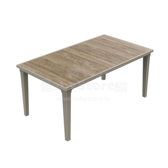 Garden table Deco Futura ash wood tone/beige