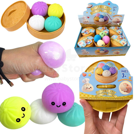 GNIOTEK SQUISHY PIEROŻEK 4 SZTUKI