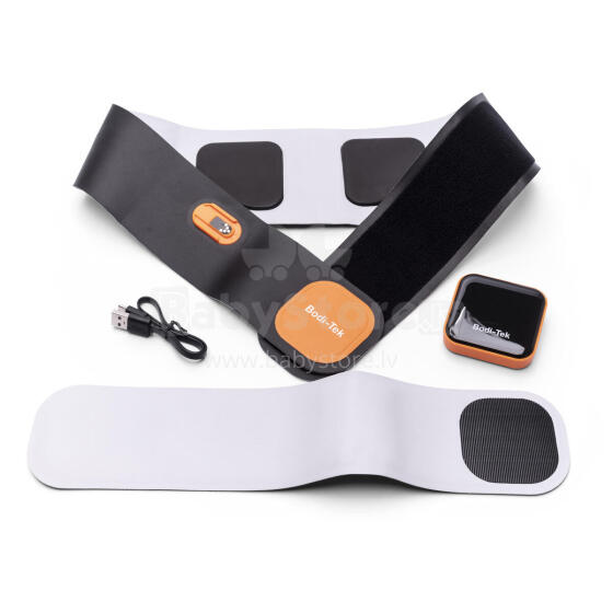 Bodi-Tek Ab &amp; Back Muscle Strengthener With Heat, Black/Orange