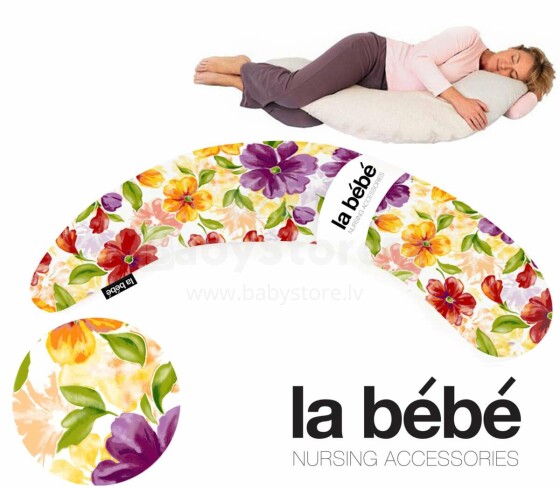 La Bebe™ Moon Maternity Pillow Art.2971 Summer Большая подушка для беременных с наполнителем из синтепона (синтепух,особенно мягкий  195 cm