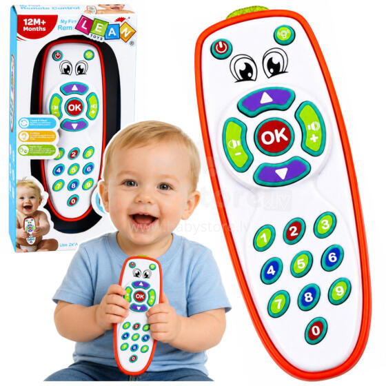 Interactive Educational Remote Control for Toddlers with Adjustable Lights and Sound