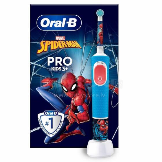 BRAUN Vitality Pro bērnu el.zobu birste, Spiderman