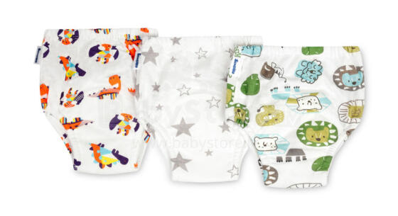 TRAINING PANTIES SNUGGI 3-PACK DINO & LION