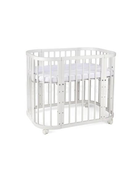 Waldin  Bed Crib  5 in 1 Art.297545 White Koka  daudzfunkcionāla gulta 5 vienā ar matraci