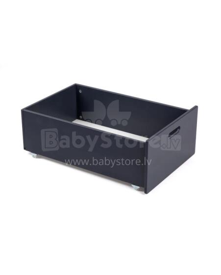 Waldin  Drawer 7 in 1 Collection Art.297558 Graphite выдвижной ящик совместим как с классической кроваткой 7-в-1, так и с овальной кроваткой 7-в-1.