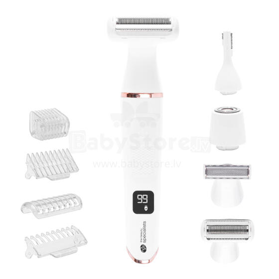 Rio Go Smooth 4-In-1 Lady Shaver & Bikini Trimmer, White