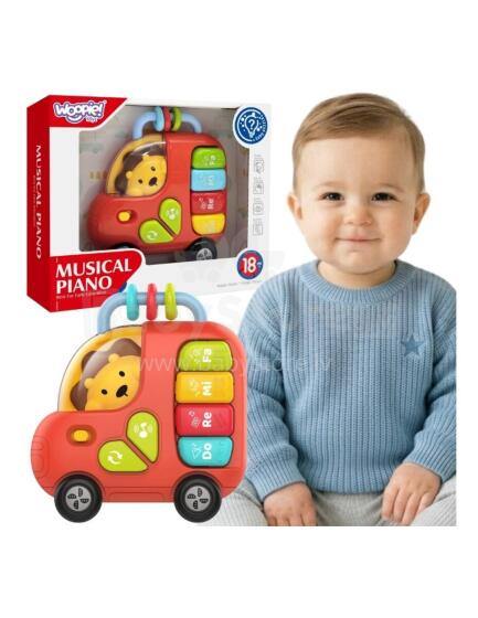 WOOPIE BABY Interaktīvais klavieru autobuss Lauva Mūzikas instrumenti Skaņas Gaismas 18m