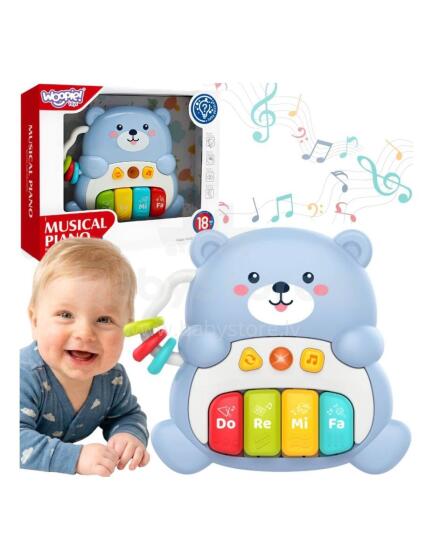 WOOPIE BABY Interactive Piano Musical Bear 1 pc.