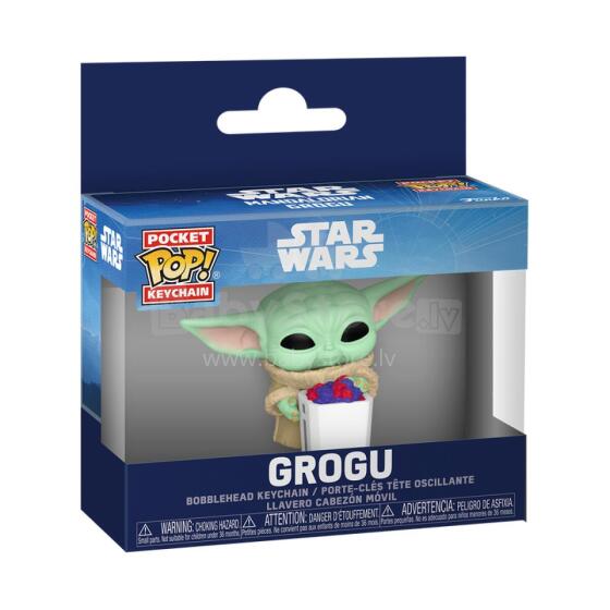 FUNKO POP! Keychain: Mandalorian & Grogu - Grogu with Snack