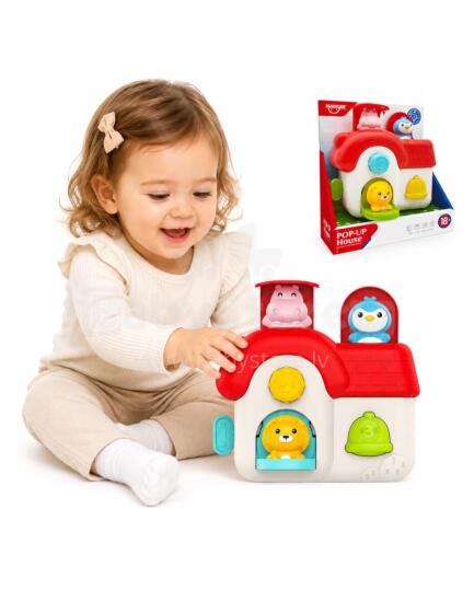 WOOPIE Interactive Pop-Up House Animal Manipulative Toy 18m+