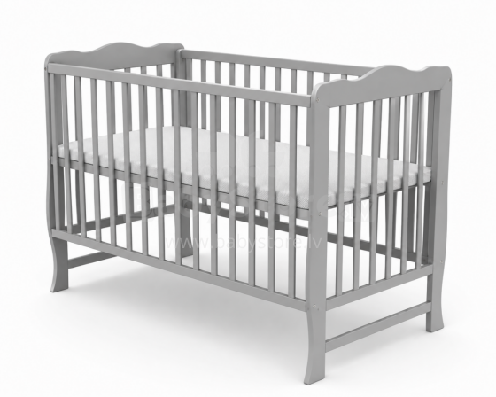 Elf Bed Juniper Art.298075 Grey Bērnu koka gulta 120x60cm