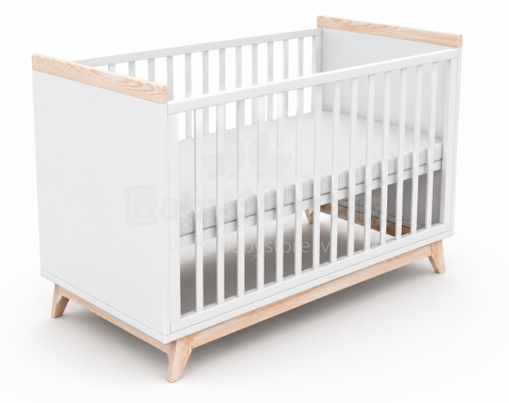 Elf Bed Vigo Art.298086 White Bērnu koka gulta 120x60cm